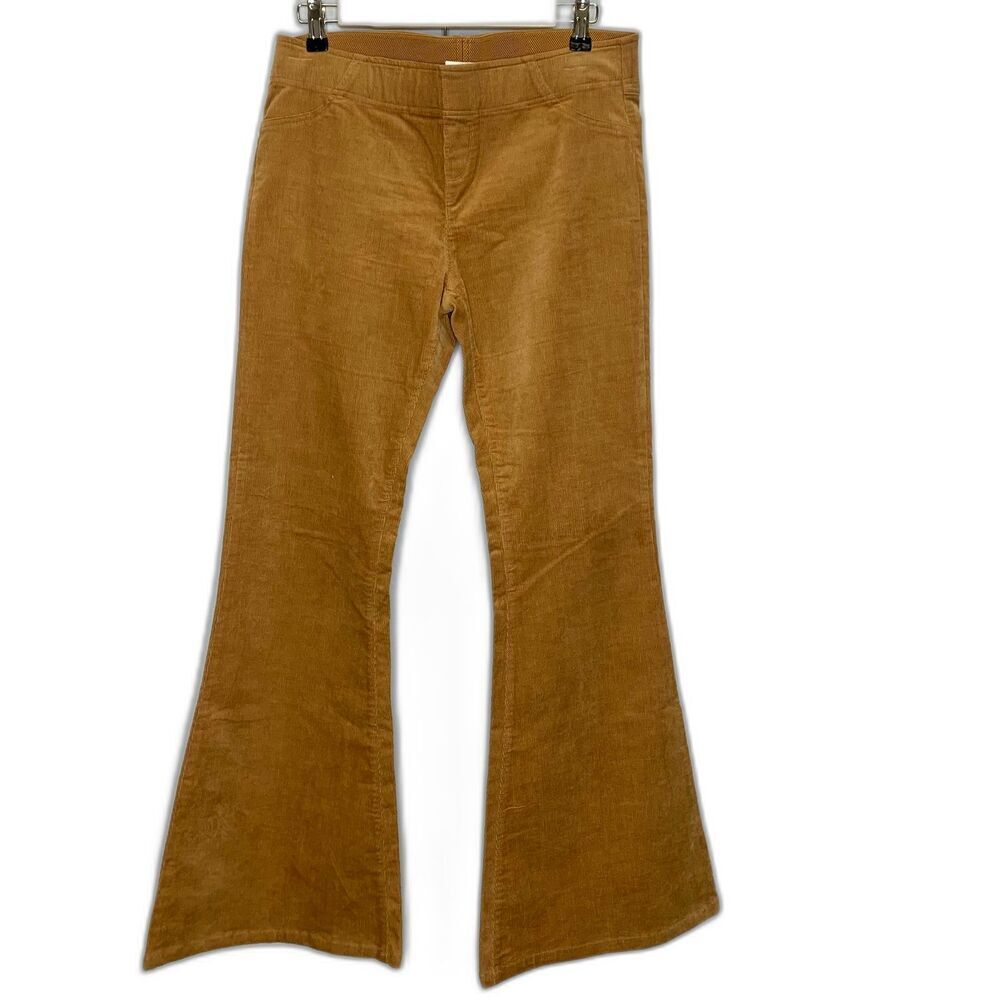 By Together Flare Corduroy Pull-on Pants Sable Brown Retro Large‎